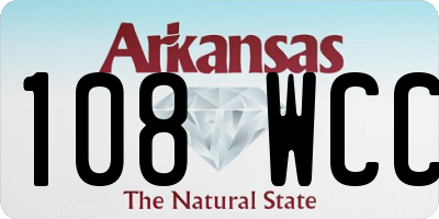 AR license plate 108WCC
