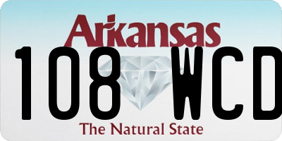 AR license plate 108WCD
