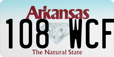 AR license plate 108WCF