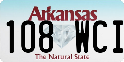 AR license plate 108WCI