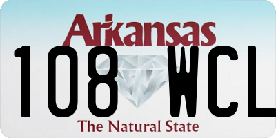 AR license plate 108WCL