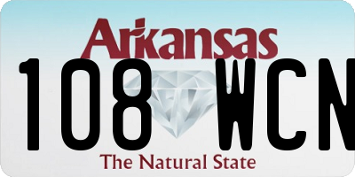 AR license plate 108WCN