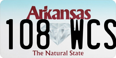 AR license plate 108WCS