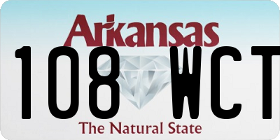 AR license plate 108WCT