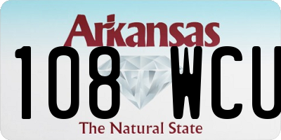 AR license plate 108WCU