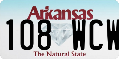 AR license plate 108WCW