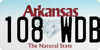 AR license plate 108WDB