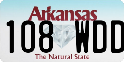 AR license plate 108WDD