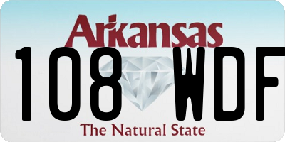 AR license plate 108WDF