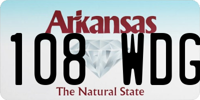 AR license plate 108WDG