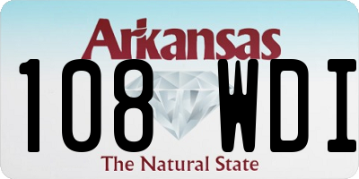 AR license plate 108WDI