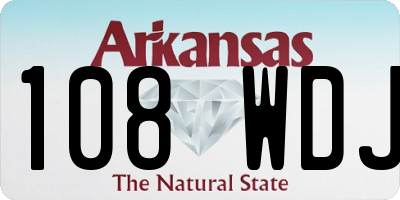 AR license plate 108WDJ