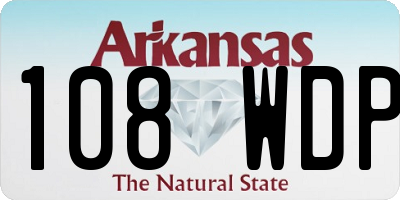 AR license plate 108WDP