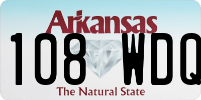 AR license plate 108WDQ