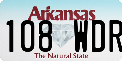 AR license plate 108WDR