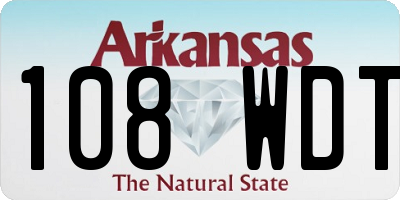 AR license plate 108WDT