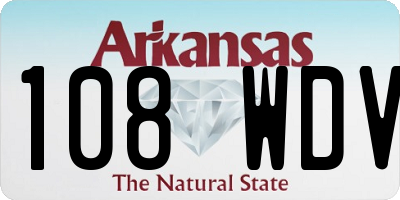 AR license plate 108WDV