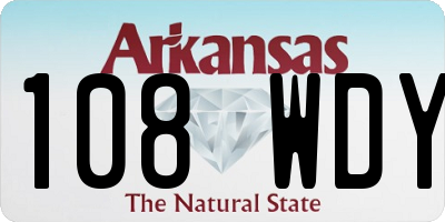 AR license plate 108WDY