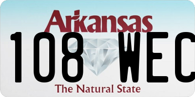 AR license plate 108WEC