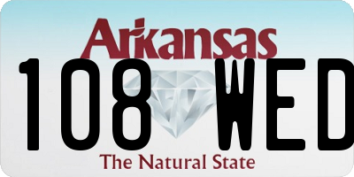 AR license plate 108WED