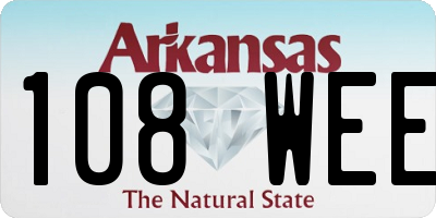AR license plate 108WEE