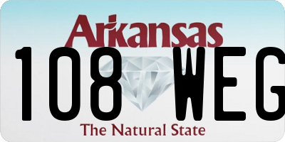 AR license plate 108WEG