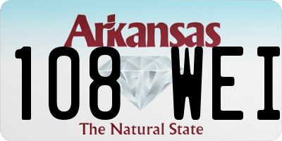 AR license plate 108WEI