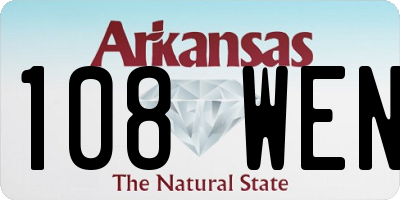 AR license plate 108WEN