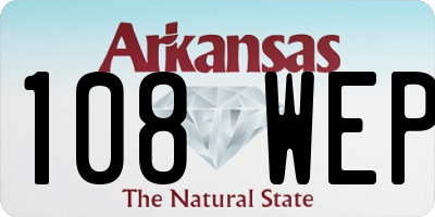 AR license plate 108WEP