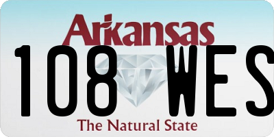 AR license plate 108WES