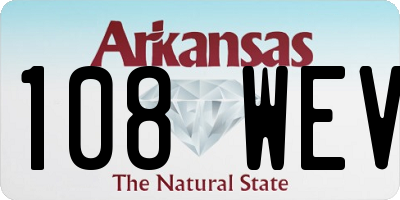AR license plate 108WEV