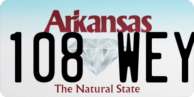 AR license plate 108WEY