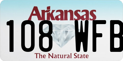 AR license plate 108WFB