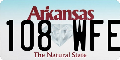 AR license plate 108WFE