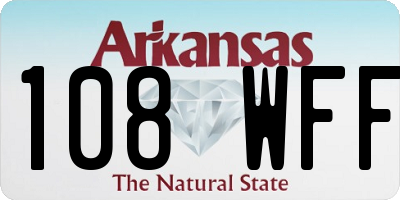 AR license plate 108WFF