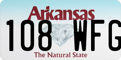 AR license plate 108WFG