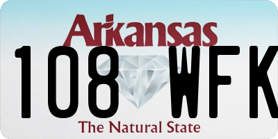 AR license plate 108WFK