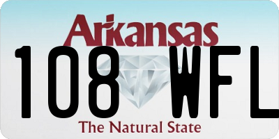 AR license plate 108WFL