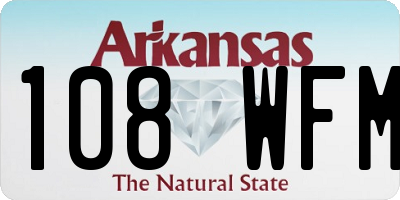 AR license plate 108WFM