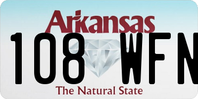 AR license plate 108WFN