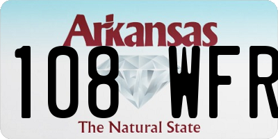 AR license plate 108WFR