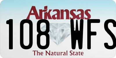 AR license plate 108WFS