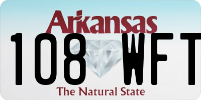 AR license plate 108WFT