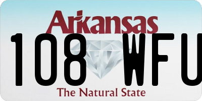 AR license plate 108WFU