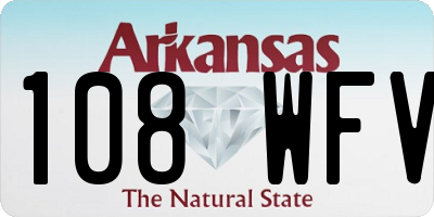 AR license plate 108WFV
