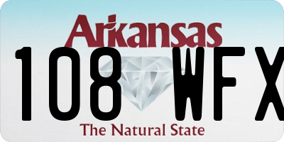 AR license plate 108WFX