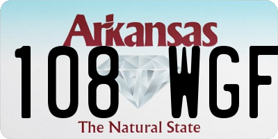AR license plate 108WGF