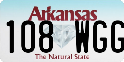 AR license plate 108WGG