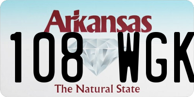 AR license plate 108WGK