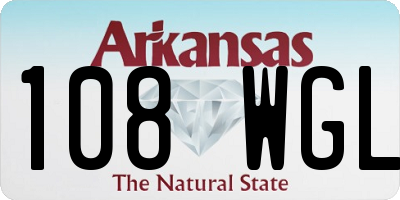AR license plate 108WGL